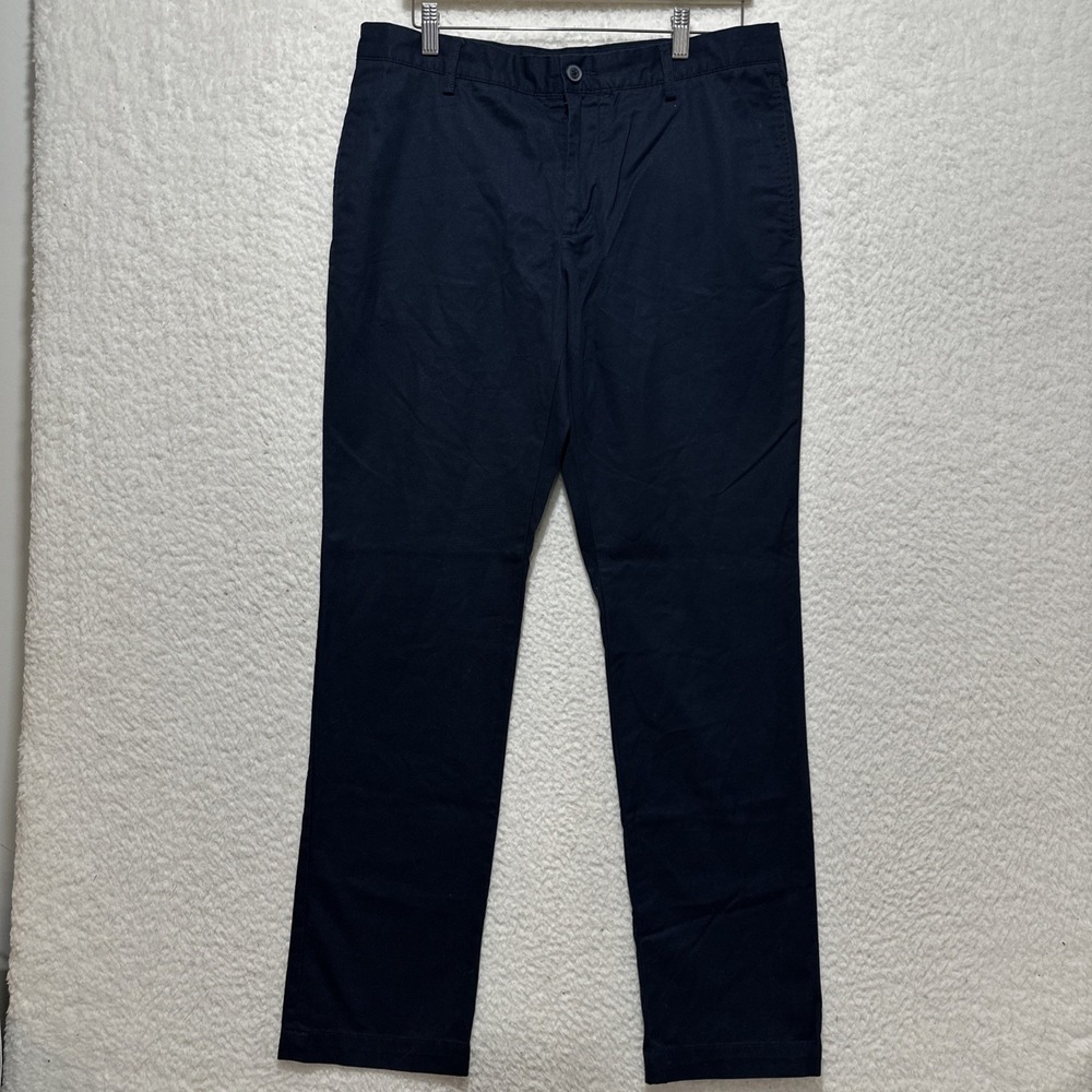Lacoste Men's Size 33 Chino Twill Black‎ Pants Regular Fit Stretch Cotton Logo